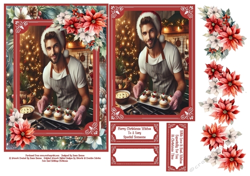 His Christmas Baking - 5x7