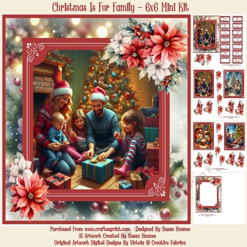 Christmas Is For Family - 6x6 Mini Kit