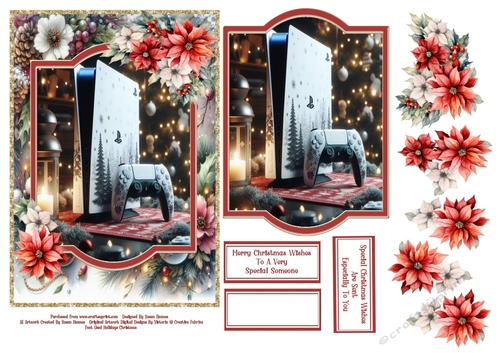 Christmas Gamer - 5x7