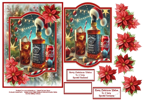 Wishing You A Very Jack Daniels Christmas - 5x7