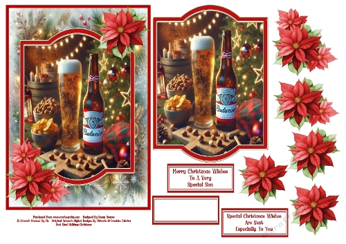 Wishing You A Very Bud Christmas - 5x7