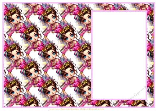 Stylish Girls Dressed In Pink - Insert