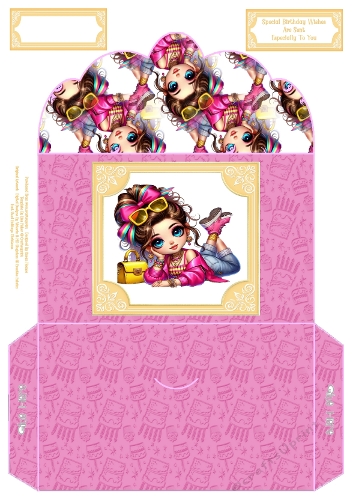 Stylish Girls Dressed In Pink - Money Wallet
