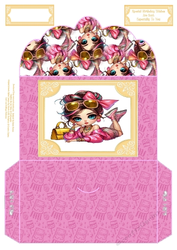 Stylish Girls Dressed In Pink 2 - Money Wallet