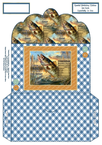 Eat, Sleep, Fish, Repeat - Money Wallet