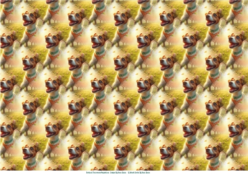 Little Jack Russel In The Garden - Paper