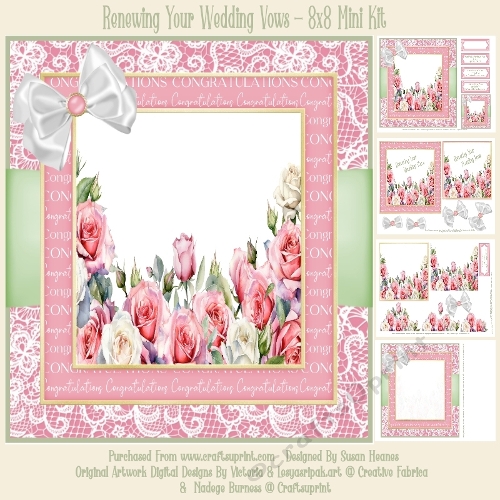 Renewing Your Wedding Vows - 8x8 Mini Kit     Customer Special Request