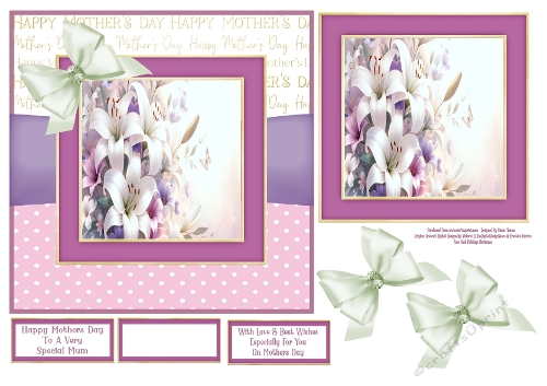 Happy Mothers Day Lillies - 7x7