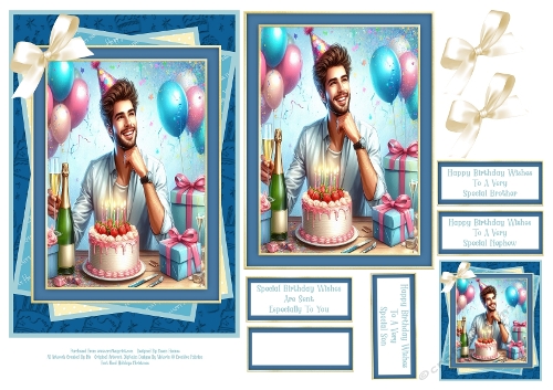 Happy Birthday Wishes Just For You - 5x7 2