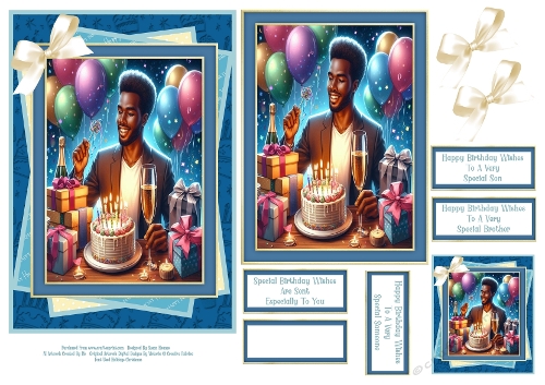 Happy Birthday Wishes Just For You - 5x7 4