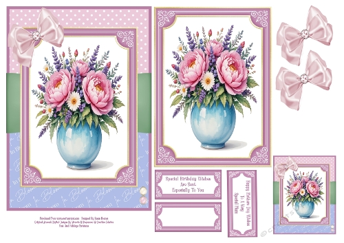 Beautiful Flower Arrangements - 5x7 2