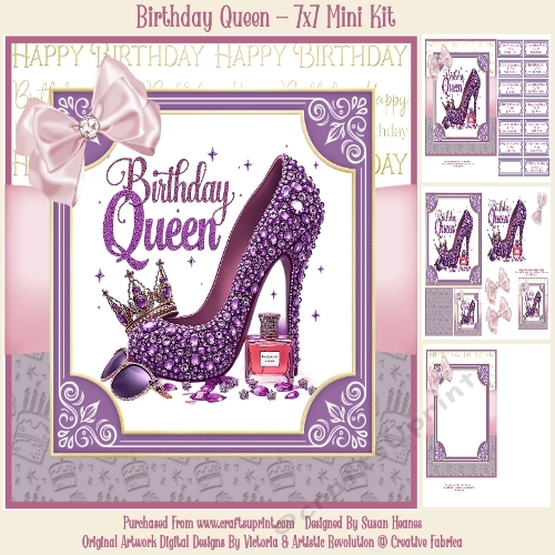 Birthday Queen - 7x7 Mini Kit