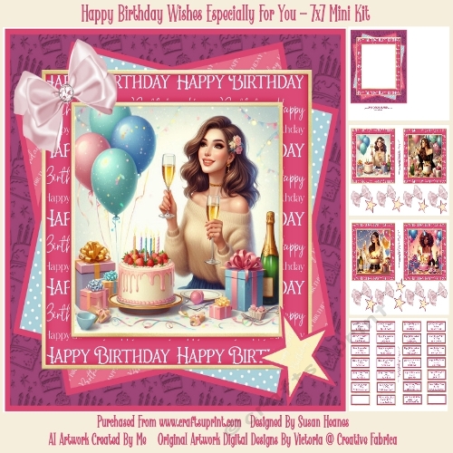 cup1374127_846 - Happy Birthday Wishes Especially For You - 7x7 Mini Kit