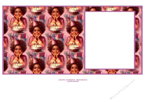 Happy Birthday Wishes For A Special Girl - 6x6 Insert 2