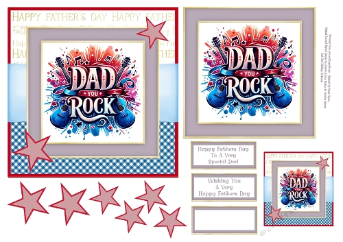 Dad You Rock - 6x6