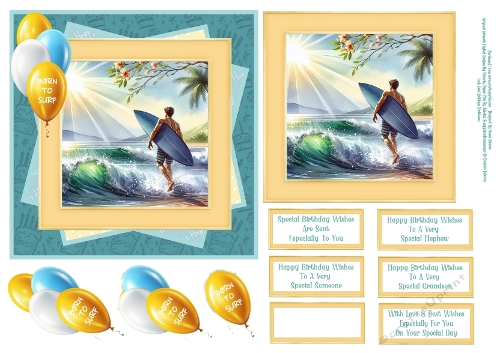 Born To Surf - 6x6 2