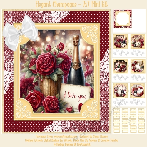 Elegant Champagne - 7x7 Mini Kit