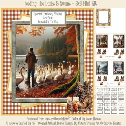 Feeding The Ducks & Swans - 6x6 Mini Kit