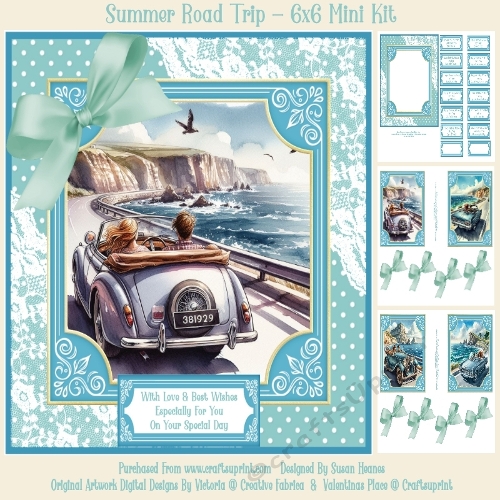 Summer Road Trip - 6x6 Mini Kit
