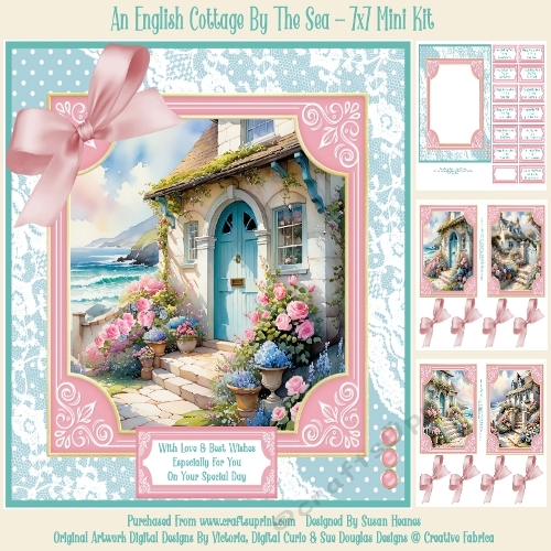 An English Cottage By The Sea - 7x7 Mini Kit