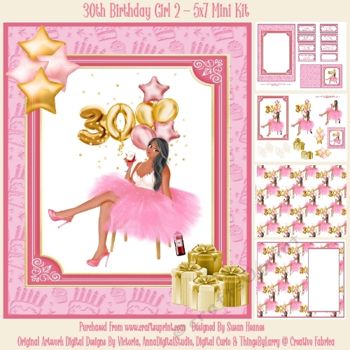 30th Birthday Girl 2 - 5x7 Mini Kit