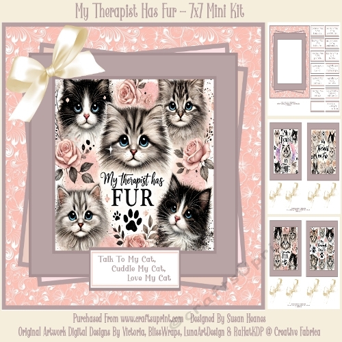 My Therapist Has Fur - 7x7 Mini Kit