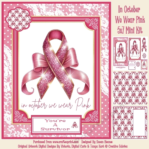 In October We Wear Pink - 5x7 Mini Kit