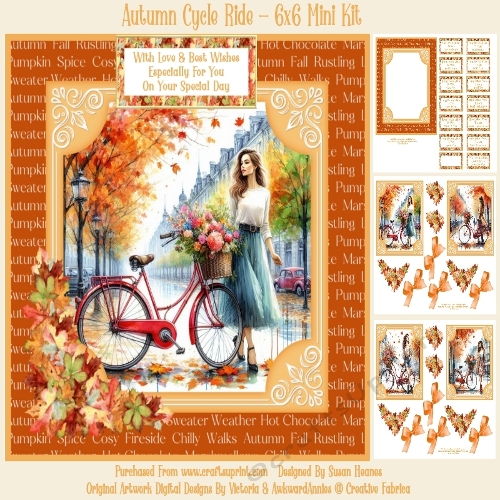 Autumn Cycle Ride - 6x6 Mini Kit