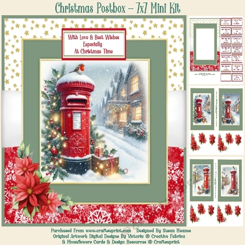 Christmas Postbox - 7x7 Mini Kit