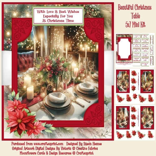Beautiful Christmas Table - 5x7 Mini Kit