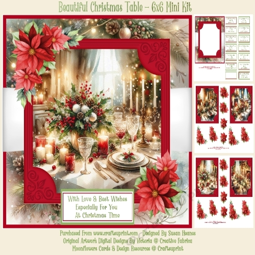 Beautiful Christmas Table - 6x6 Mini Kit