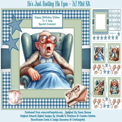 Hes Just Resting His Eyes - 7x7 Mini Kit