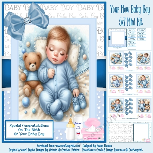 Your New Baby Boy - 5x7 Mini Kit
