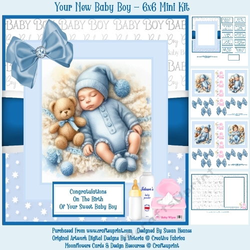 Your New Baby Boy - 6x6 Mini Kit