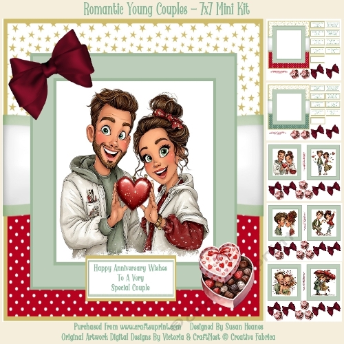 Romantic Young Couples - 7x7 Mini Kit
