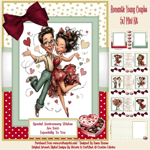 Romantic Young Couples - 5x7 Mini Kit