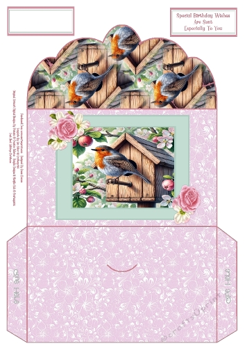 Robin Summer Birdhouse - Money Wallet