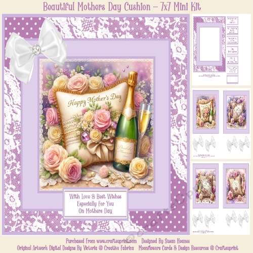 Beautiful Mothers Day Cushion - 7x7 Mini Kit
