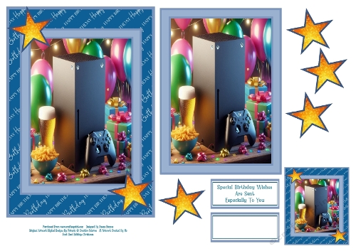 Xbox Gamer Birthday - 5x7