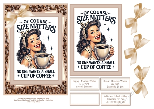 Of Course Size Matters - 5x7 2