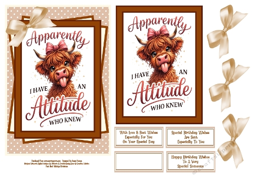 Apparently I Have An Attitude - 5x7 2