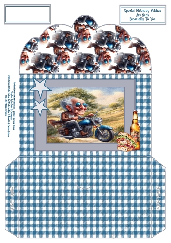 Funny Grandad On His Motorbike - Money Wallet