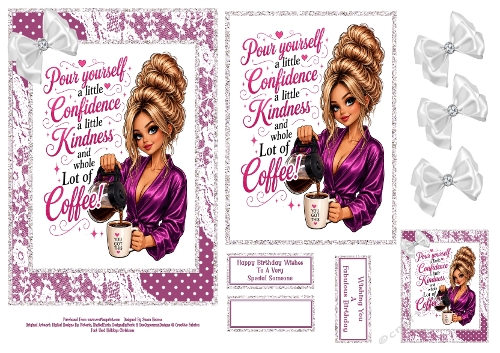 Pour Yourself A Little Confidence - 5x7 