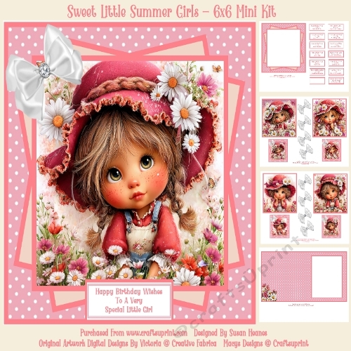 Sweet Little Summer Girls - 6x6 Mini Kit