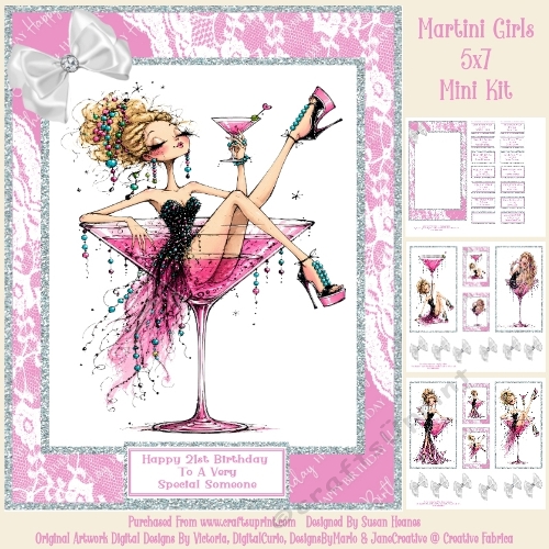 Martini Girls - 5x7 Mini Kit