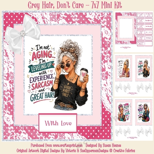 Grey Hair, Dont Care - 7x7 Mini Kit