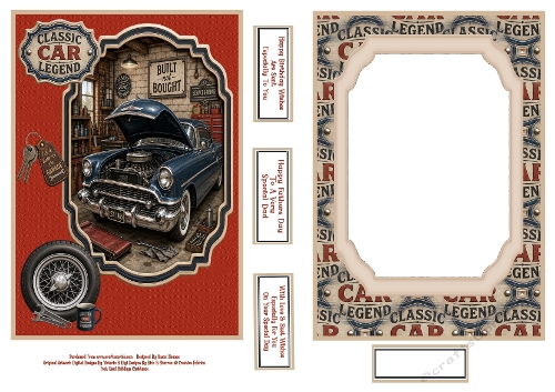Classic Car Legend - 5x7 Quick Card