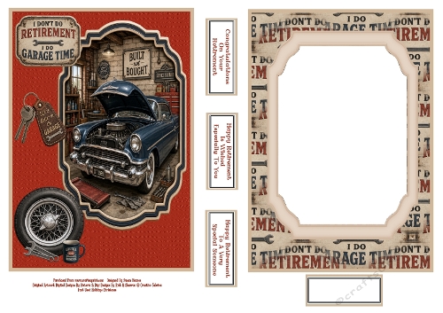 I Dont Do Retirement I Do Garage Time - 5x7 Quick Card