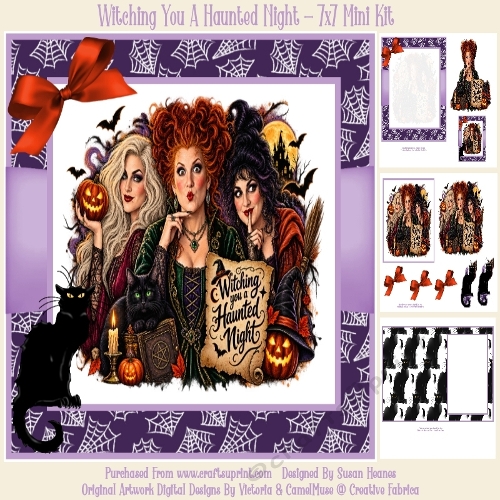 Witching You A Haunted night - 7x7 Mini Kit
