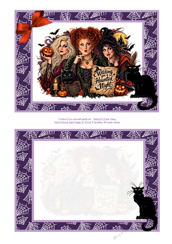 Witching You A Haunted Night - 5x7 Quick Card
